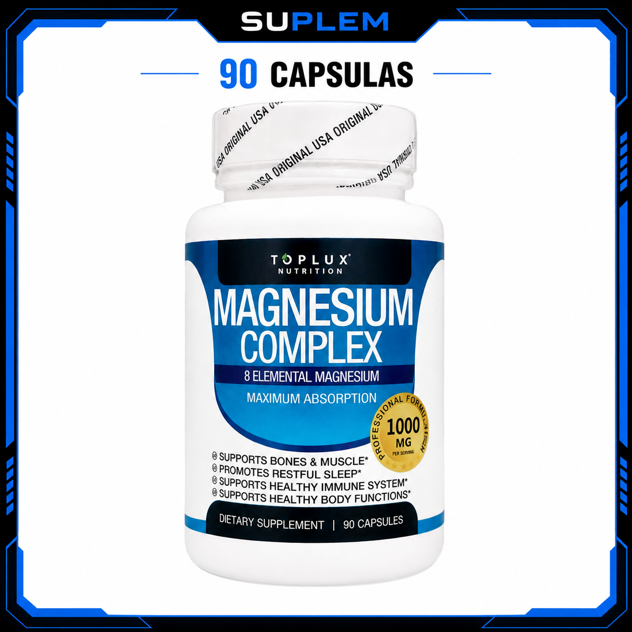 MAGNESIUM COMPLEX 90 CAPSULAS